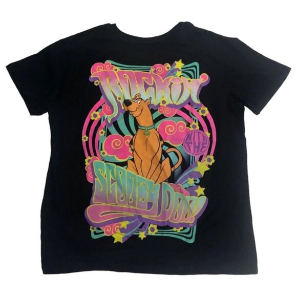 Scooby-Doo! | Rockin with Scooby Boyfriend Fit T-Shirt | Size Extra Extra Large - Picture 1 of 7